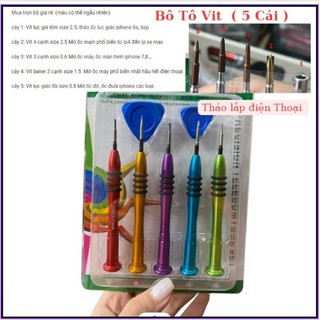 To Vít Bộ 5 Cái,đủ bộ tháo lắp điện thoại