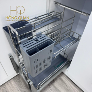  Giá để dao thớt gia vị đa năng nan Oval Kệ dao thớt gia vị nan Oval inox 304 CHÍNH HÃNG GEMANIVN 