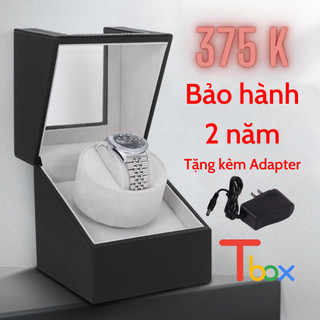 Hộp xoay đồng Hồ Cơ Tbox - Hộp 1 Xoay Bằng Da Hộp lắc đồng hồ cơ