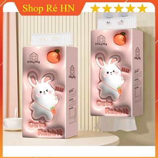 Giấy rút treo tường Thỏ 1280 tờ, mẫu mới thiết kế ấn tượng, hàng nội địa trung cao cấp [Tặng Móc Treo