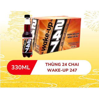 [ Siêu Rẻ ] Thùng 24 Chai Nước Uống Wake Up 247 / Chai 330ml