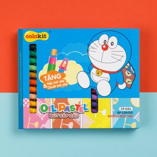 Bút sáp dầu màu pastel colokit doraemon op-c09/do - 24 màu