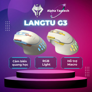 Chuột máy tính LANGTU G3 có dây, không dây chính hãng, có đèn Led RGB, độ nhạy cao, gaming, văn phòng