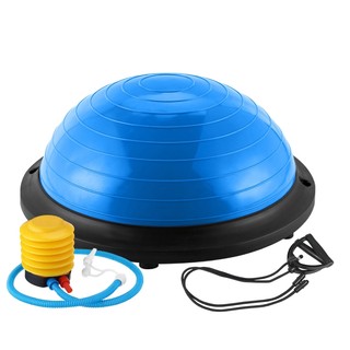 GYM yoga - Bóng tập YOGA bóng tập thể lực thăng bằng BALL BALANCE Bosu XANH LAM -ĐƯỜNG KÍNH:60CM