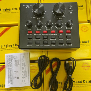 Sound card V8 dành cho micro thu âm cao cấp,hàng đẹp GiatotNDH