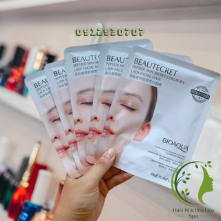 Miếng nạ thủy tinh, mặt nạ thạch collagen cấp ẩm dưỡng da căng bóng trong suốt.