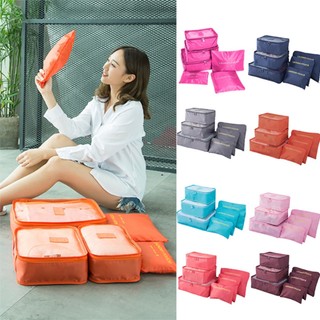 Combo 6 Túi Đựng Đồ Du Lịch xếp gọn gàng trong vali vali