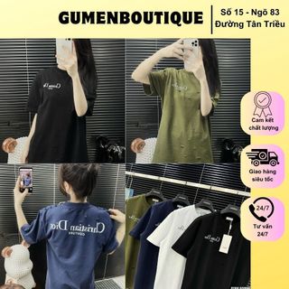 Áo Thun Nam C D In Chữ Hai Mặt Phối Rách Cực Xịn - Áo Phông Nam CD In Họa Tiết Rách Siêu Chất