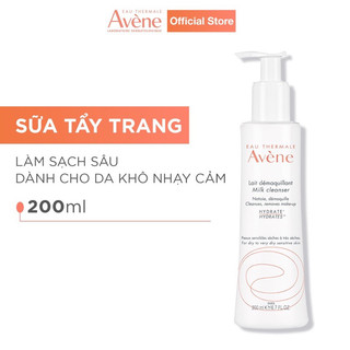 Sữa rửa mặt cho da khô nhạy cảm Avene Gentle Milk Cleanser 200ml