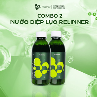 Detox cơ thể, Diệp lục Relinner đẹp dáng, sáng da, Combo 2 nước detox hỗ trợ cân bằng điều hòa nội tiết tố nữ