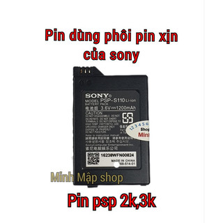 Pin cao cấp dành cho máy game psp 1000-2000-3000