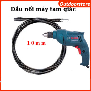  ⚡Miễn Phí Vận Chuyển⚡ Dây thông tắc cống thông bồn cầu lò xo INOX siêu bền 10m lắp cùng máy khoan đã có đầu nối 