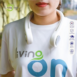 Quạt thể thao đeo cổ sạc usb Living On - Quạt đeo cổ, Quạt tập thể dục Hàn Quốc