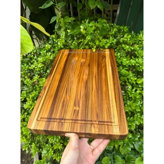 Thớt gỗ Teak 38x25x3 cm thớt siêu bền của MASTER CHEF hàng xuất Châu Âu - Đẳng Cấp Phong Cách Âu Mỹ
