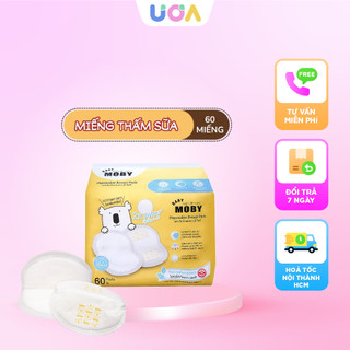 Moby - miếng lót thấm sữa moby - vàng - 60 miếng - mls14900101