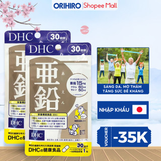 Combo 2 gói Kẽm DHC Nhật Bản hỗ trợ cải thiện sức khỏe, tăng cường sinh lý gói 30 ngày