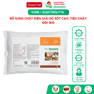 Vemedim Vime-Electrolyte Bổ sung chất điện giải cho gia súc, gia cầm, gói 1kg