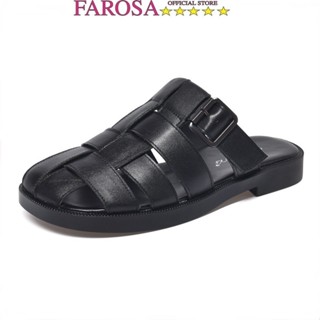 Dép sục nữ quai rọ đan FAROSA - H38 giày sục nữ dế 2cm chất da mềm cực hót trend