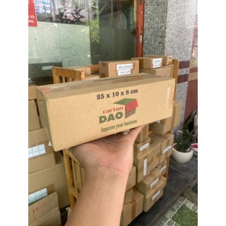 50 hộp carton 25 x 10 x 8 cm