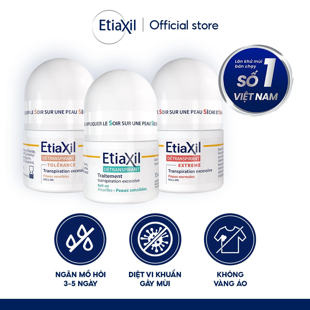 Lăn Khử Mùi Và Ngăn Mồ Hôi Chuyên Sâu Etiaxil 15ml | BigBuy360 - bigbuy360.vn