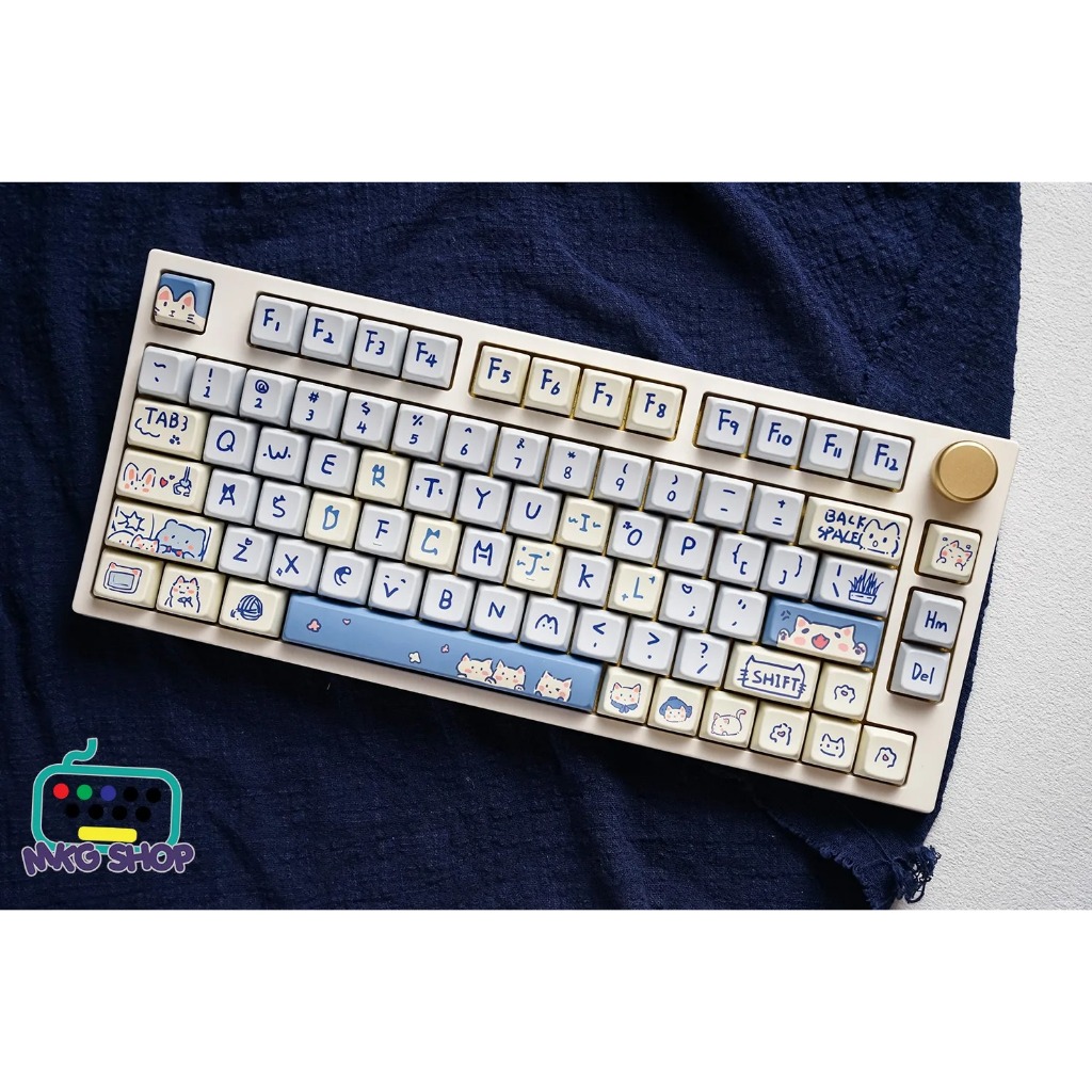 Keycap Blue Cat | Pink Cat | MDA Profile | Nhựa PBT