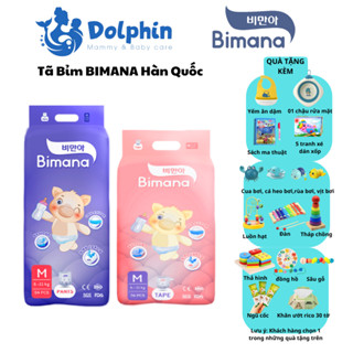  tã bỉm Bimana Hàn Quốc đủ size siêu thấm hút mát lạnh da nâng niu mông bé 