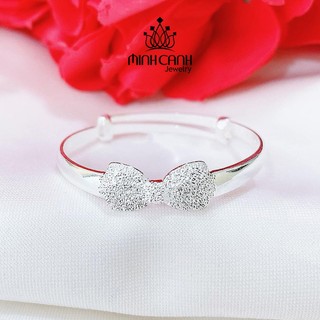 Lắc Bạc Ta Trẻ Em Hình Nơ - Minh Canh Jewelry