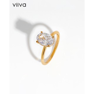 Nhẫn nữ đính đá oval crown