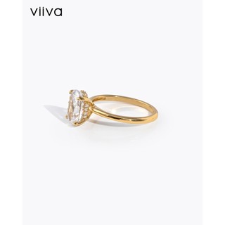 Nhẫn Nữ Đính Đá Oval Crown