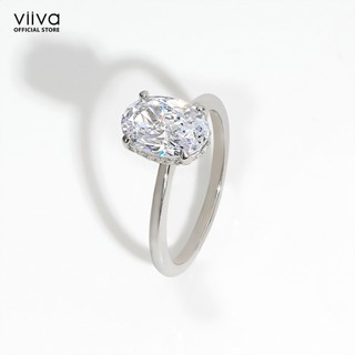 Nhẫn Nữ Đính Đá Oval Crown