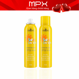 Xịt chống nắng odbo Sun Smiles SPF50 PA++ Thái Lan 200ml - Nâng tone, chống nước hiệu quả - MPX