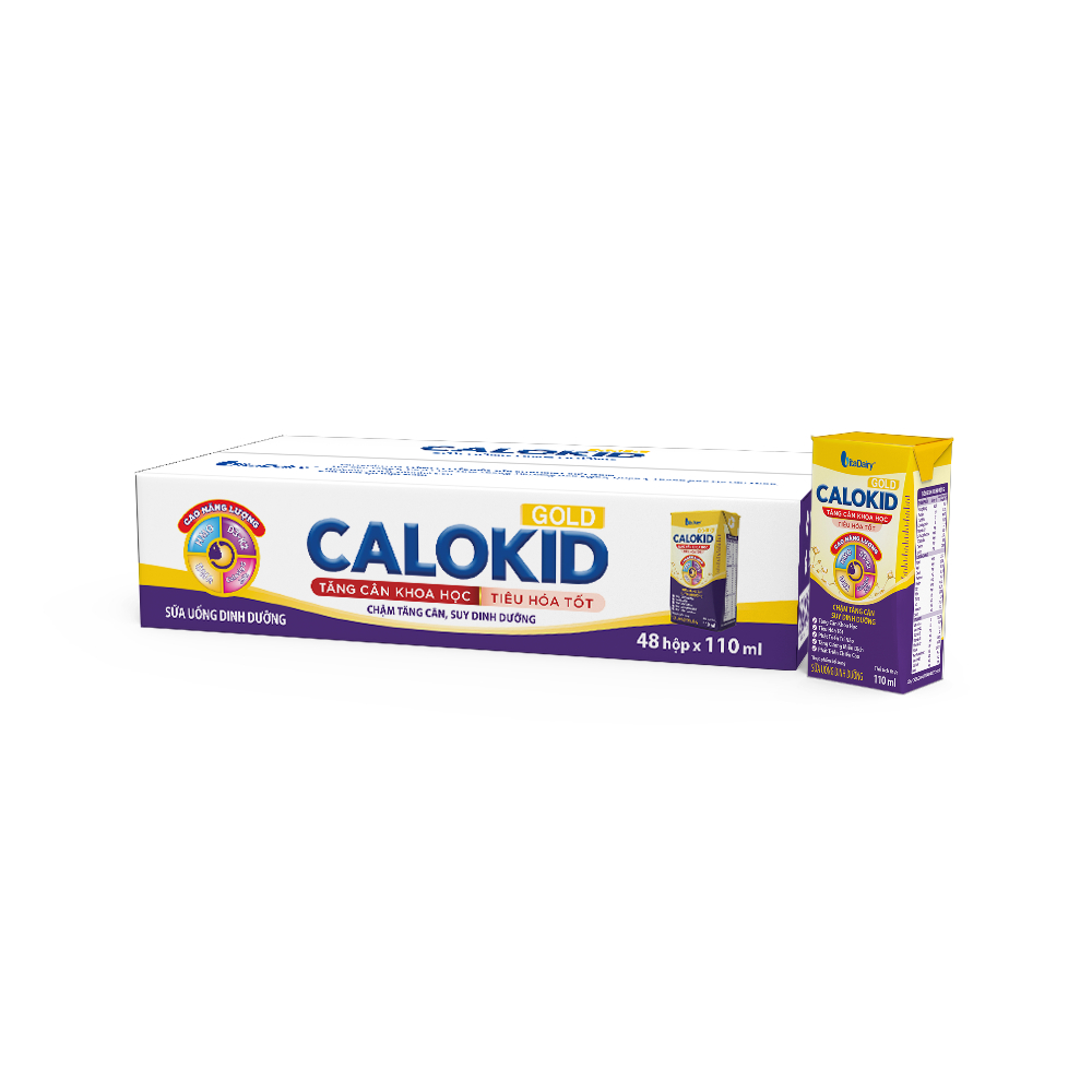 SUDD Calokid Gold 110ml giúp bé tăng cân khoa học, tiêu hóa tốt ( thùng 48 hộp) - VitaDairy