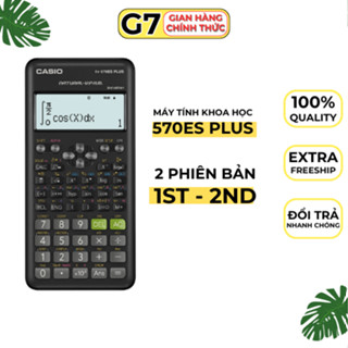  Máy tính Cầm Tay Casio 570 ES Plus - Máy tính Học Sinh Casio FX 570ES Plus - 
