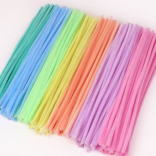 Set 100 cây kẽm nhung được chọn màu làm thủ công uốn được giá tốt, macaron