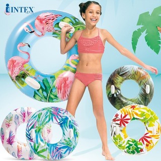 Phao bơi tròn hoa văn 97cm INTEX 58263 - Giao hàng ngẫu nhiên