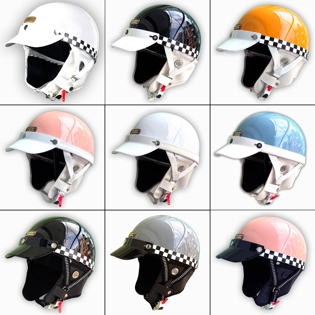 Mũ bảo hiểm nửa đầu Napoli Bosozoku Japan Style Pug Ver.2 - Nón bảo hiểm moto Vintage 1/2 đầu