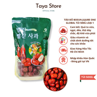 Táo đỏ loại 1 sấy khô one global túi 500g