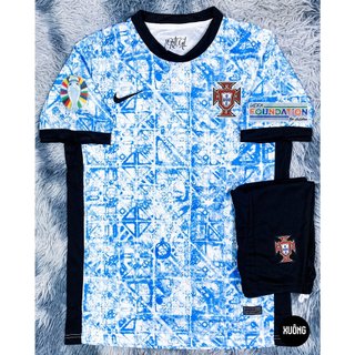 Bộ áo bóng đá đội tuyển Bồ đào nha - ronaldo sân khách euro 2024 - 2025 bản Fan hàng super thailand chuẩn thi đấu