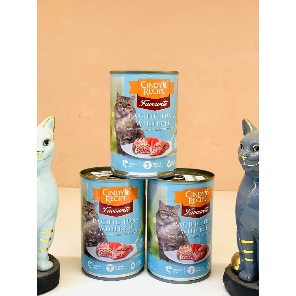 [Petto House] pa tê cá ngừ và thịt bò cho mèo cindy recipe 400g pacific tuna with beef chuẩn thái la