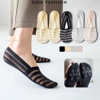 Vớ mang giày búp bê cao cấp GOMTAT, tất lười nữ chất liệu cotton hút ẩm thoáng khí khử mùi - D16-A075-1DOI