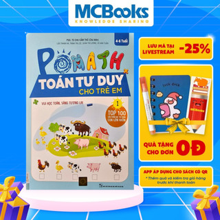 Sách - POMath - Toán tư duy cho trẻ em - Sách tương tác vui học toán -1