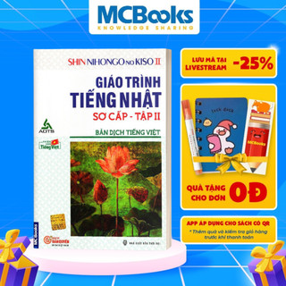 Sách - Giáo trình Shin nihongo no kiso Sơ cấp 2 Bản dịch tiếng Việt - MCBooks