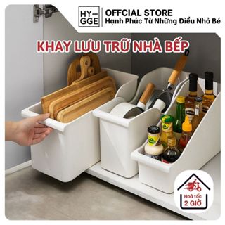 Khay Nhựa Lưu Trữ Để Đồ Nhà Bếp Có Bánh Xe Di Chuyển Tiện Lợi Đựng Đồ Đa Năng Phân Loại Đồ Gọn Gàng
