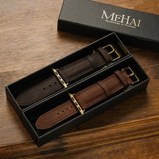Dây Đồng Hồ Ap Watch Handmade Luxury Cao Cấp Da Bò Sáp Ngựa Điên Chống Thấm Mô Hôi Tay thương hiệu MEHAI