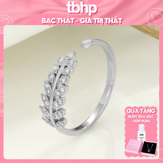 Nhẫn Bạc Nữ 925 Lá Nguyệt Quế TBHP Laurel Silver Ring - Mã TSJN19