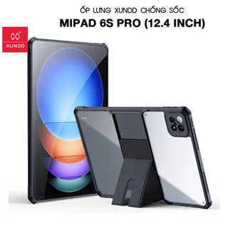 [Hỏa Tốc HCM] Ốp lưng XUNDD Xiaomi MiPad 6S Pro (12.4 inch) (Beatle Stand Series) Chống shock, Mặt lưng trong, Viền TPU
