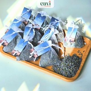 Combo 50 túi thơm oải hương, nụ lavender sấy khô, làm quà tặng sự kiện, dùng cho xe oto, tủ quần áo