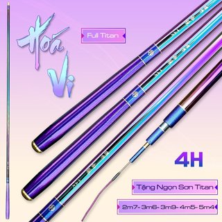 Cần câu đài nội địa trung Hoá Vi 4H .Tặng kèm ngọn phụ zin 7 màu