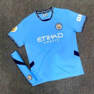 Bộ quần áo bóng đá man city xanh 24/25