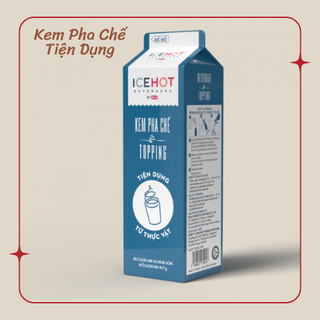Kem pha chế tiện dụng icehot topping 907g